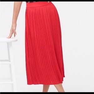 J.Crew Double Pleated Midi Skirt NWT